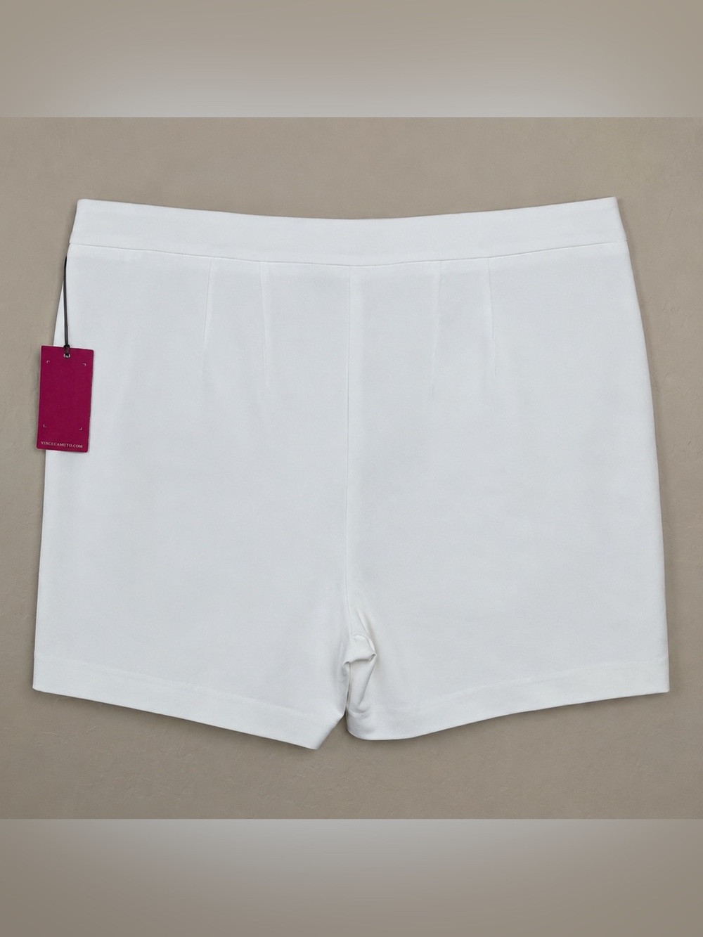 Vince Camuto Double Weave Button Front High-Waist Tailored Shorts - Picture 5 of 10